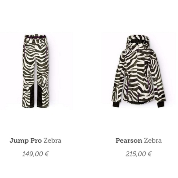 Molo Kids Pink/Black/Cream Animal Print Ski Pants, Size 122 EU (6-7 US) ~ VGUC - Picture 16 of 16